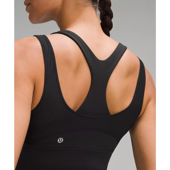 Lululemon Tops - Lululemon Size 4 Wunder Train Mesh Racerback Tank Top Black Athleisure